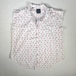 Jachs Girlfriend‎ Girls Size XXL White Floral Top Cottagecore Farmcore Boho Chic
